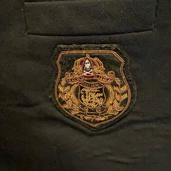 The Kooples Navy Blazer Patch Gold Logo Buttons - Picture 11 of 14